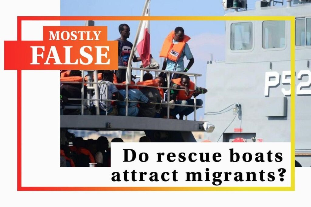Fact-checking the claim that 'NGOs are a pull factor' for migration - Featured image