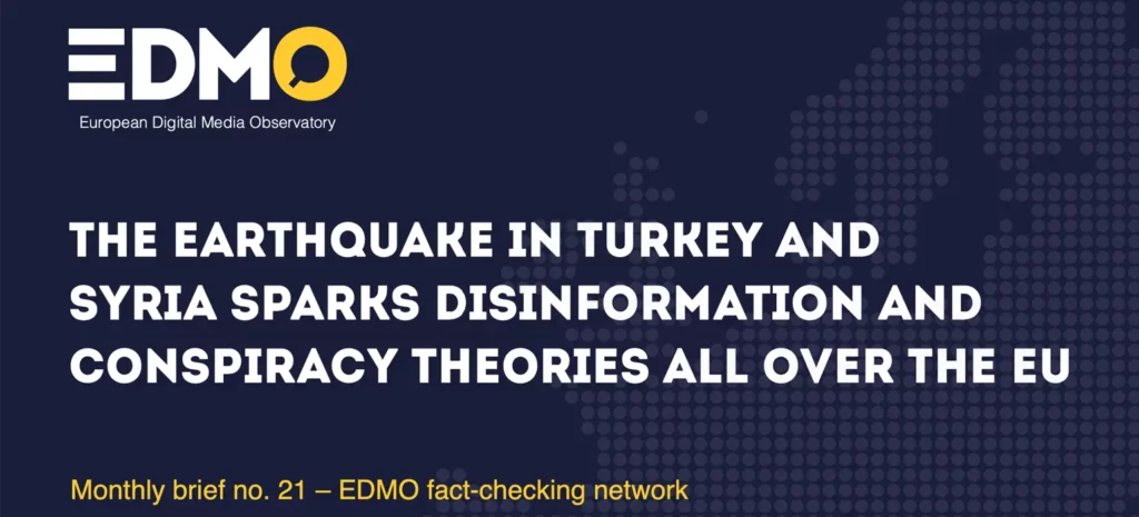 Earthquakes in Turkey and Syria spur disinformation narratives
