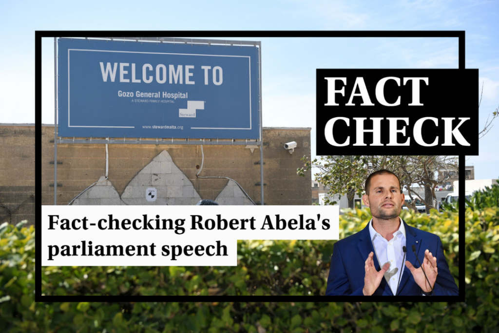 Fact-checking seven claims Robert Abela made in hospitals deal speech - Featured image