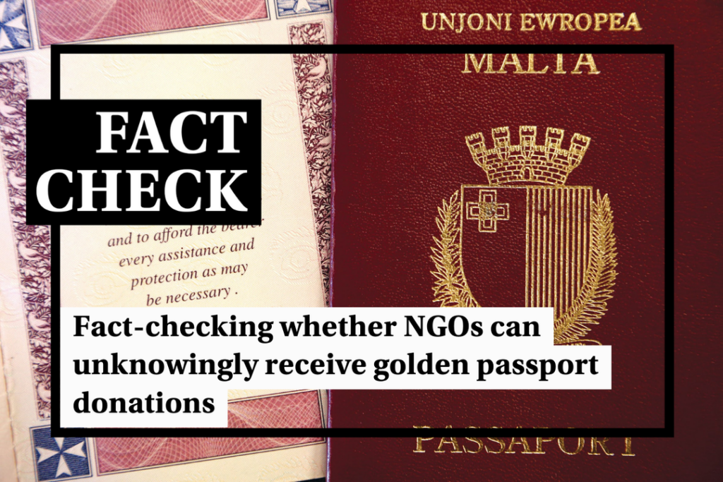 Fact-check: Can NGOs be unaware of passport scheme donations? - Featured image