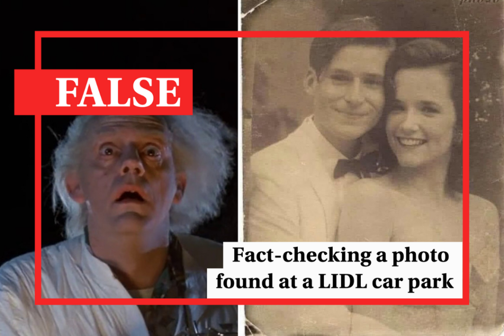 Fact-check: Great Scott! LIDL photo of young couple is from Back to the Future - Featured image