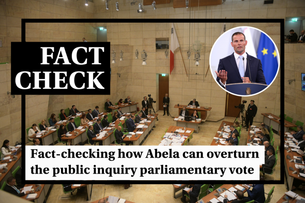 Fact-check: How can Abela overturn a public inquiry parliament vote ? - Featured image