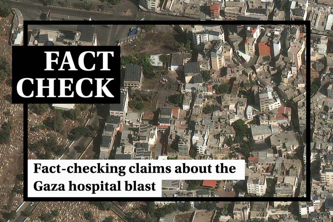 Fact-check: Disinformation about the Gaza hospital bombing - Featured image