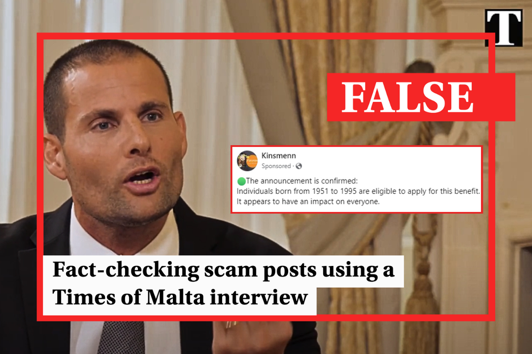 Fact-check: Scam posts mimic Times of Malta interview with Robert Abela - Featured image