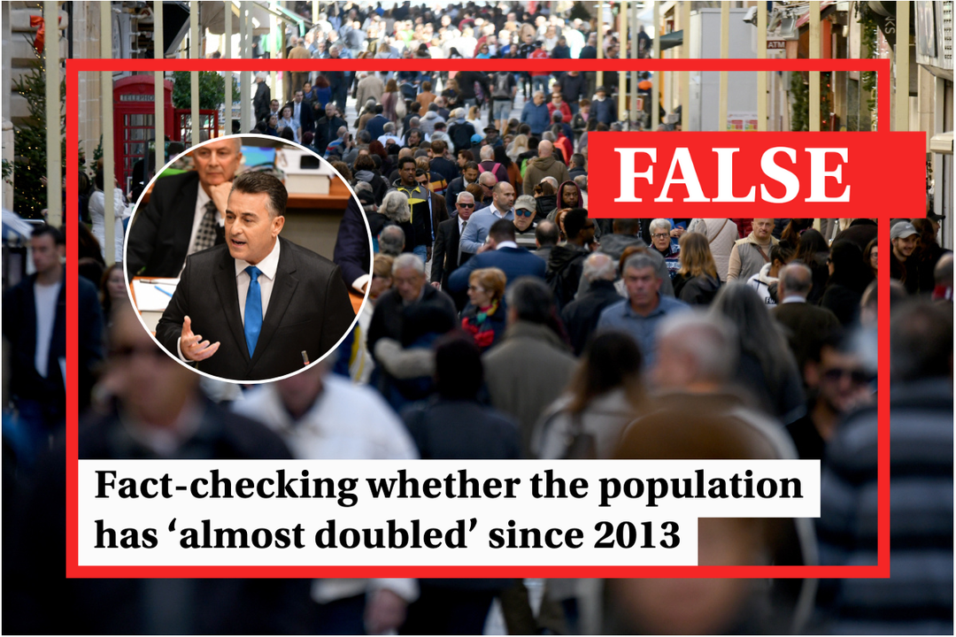 Fact-check Malta: Has Malta’s population ‘almost doubled’ since 2013?