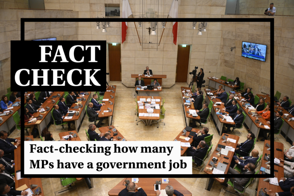 Fact-check: How many MPs have a government job? - Featured image