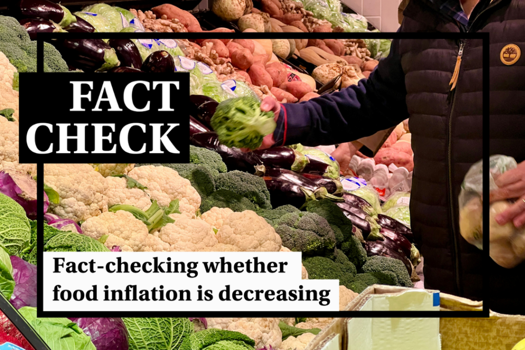 Fact-check: Is food inflation going down? - Featured image