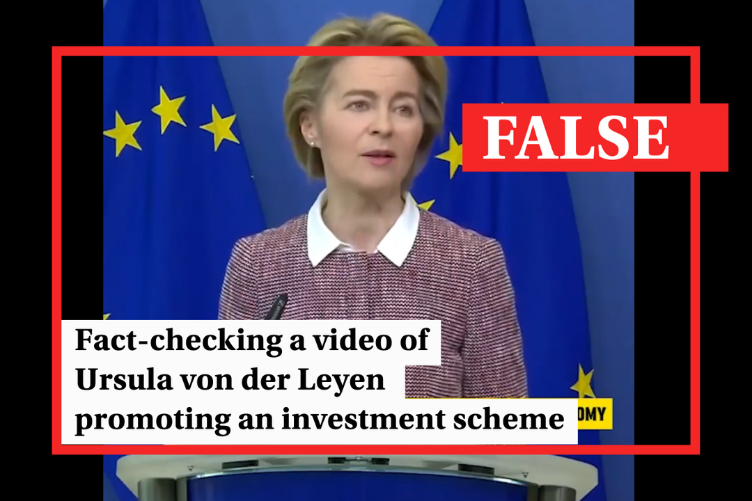 Fact check: Fake video shows Ursula von der Leyen promoting investment scam - Featured image