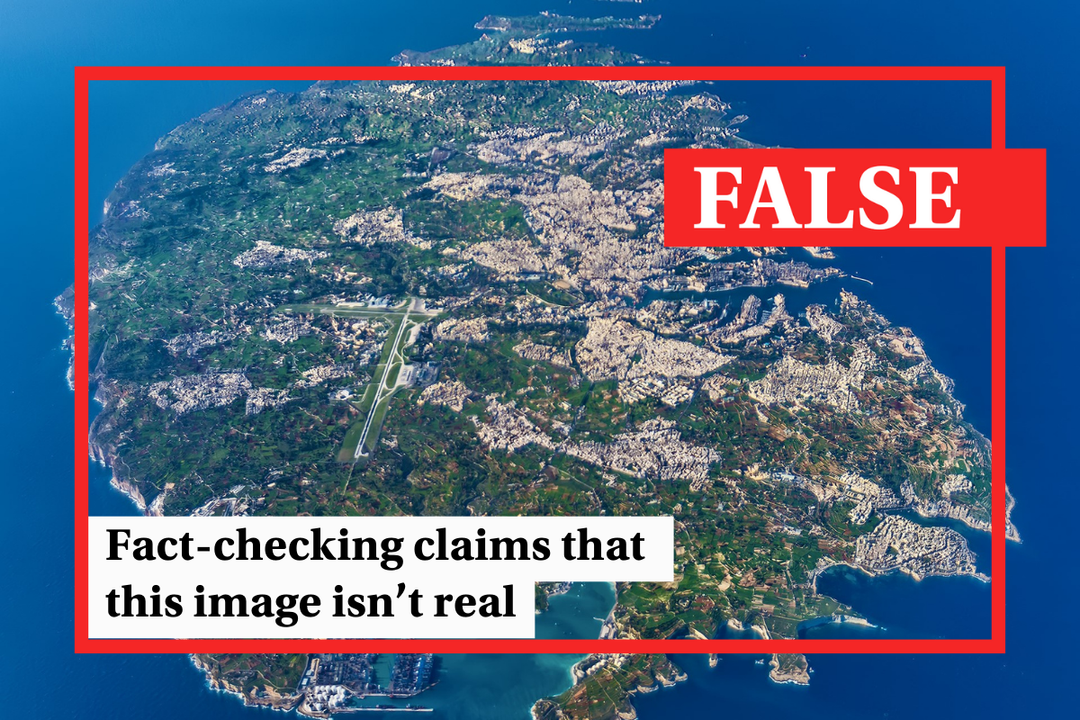 Fact-check Malta: Is this aerial image of Malta AI-generated?
