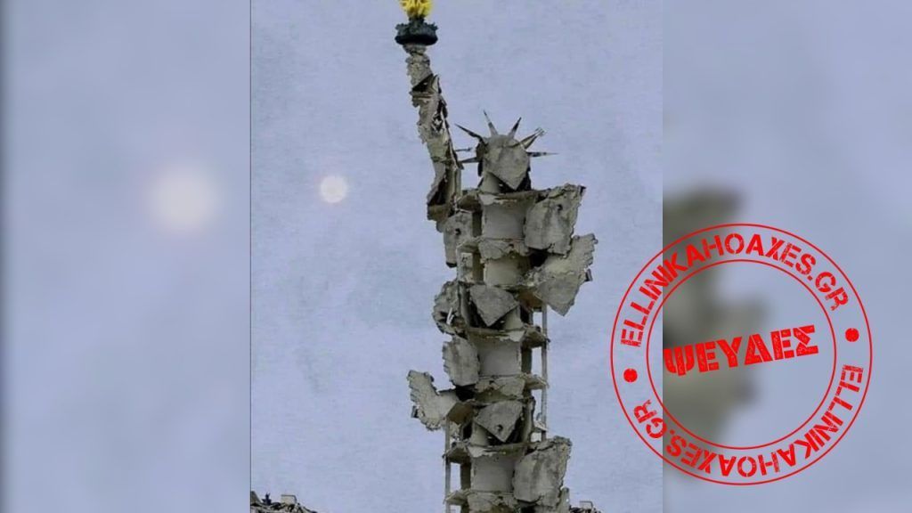 Σύριος καλλιτέχνης έφτιαξε το Άγαλμα της Ελευθερίας με τα ερείπια του σπιτιού του; - Featured image