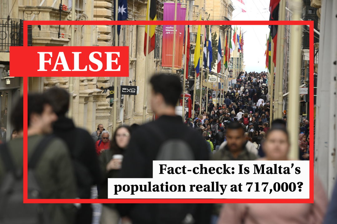 Fact-check: Is Malta’s population now at 717,000 people? - Featured image