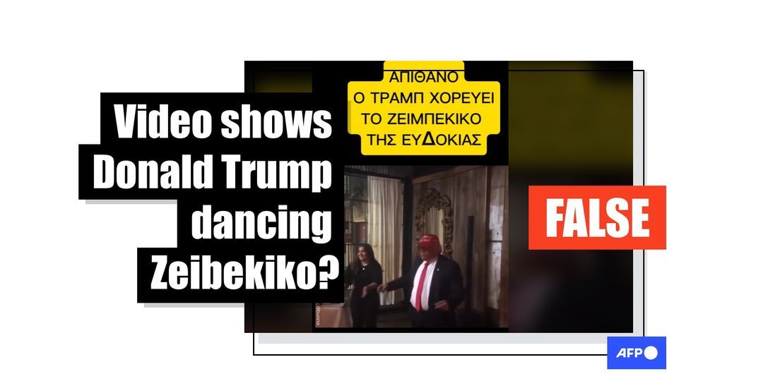 Video shows Donald Trump impersonator dancing Greek dance, not former president