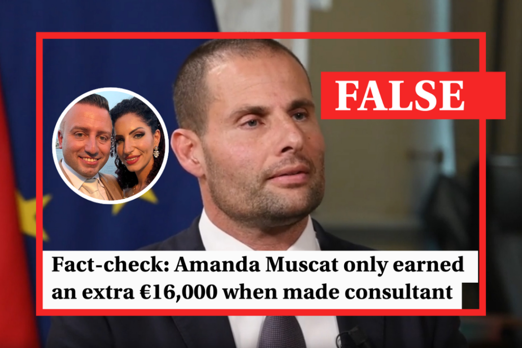 Fact-check: Did Amanda Muscat receive just €16,000 more than a secretary? - Featured image