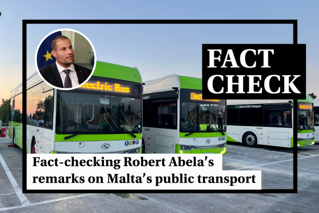 Fact-checking Robert Abela’s claims about public transport - Featured image