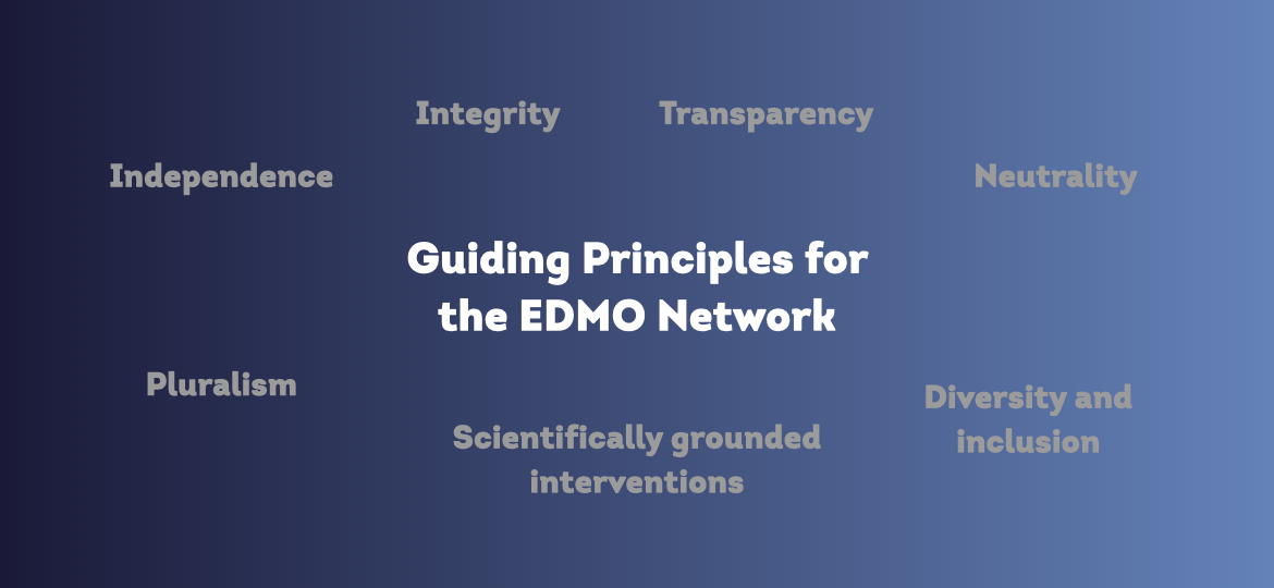 Guiding Principles for the EDMO Network