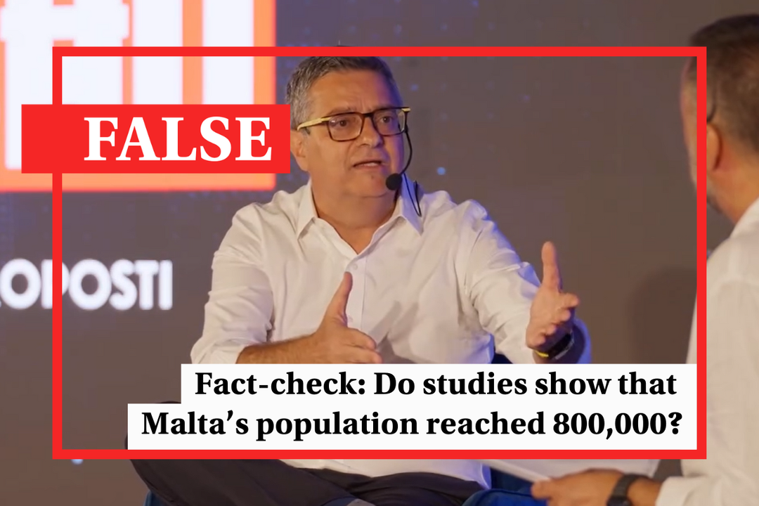 Fact-check Malta: Adrian Delia’s 800,000 population claim is inaccurate