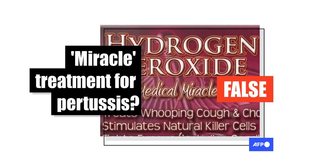 Hydrogen peroxide is not a treatment for whooping cough