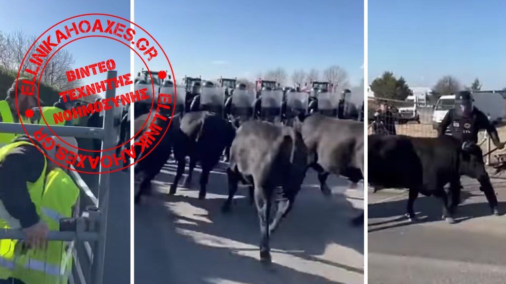 Δημιουργημένο με AI το βίντεο που δείχνει Γάλλους αγρότες να ελευθερώνουν ταύρους κατά αστυνομικών - Featured image