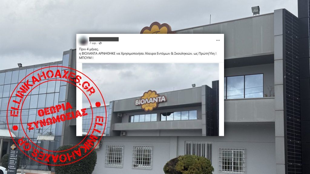 «Βιολάντα»: Ανυπόστατη η σύνδεση της φονικής έκρηξης με την υποτιθέμενη άρνηση της εταιρείας να χρησιμοποιήσει «άλευρα από έντομα» - Featured image