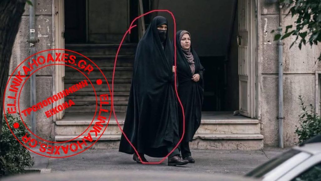 Προϊόν ΑΙ η εικόνα που δείχνει αξιωματούχο Ιρανό μεταμφιεσμένο σε γυναίκα - Featured image